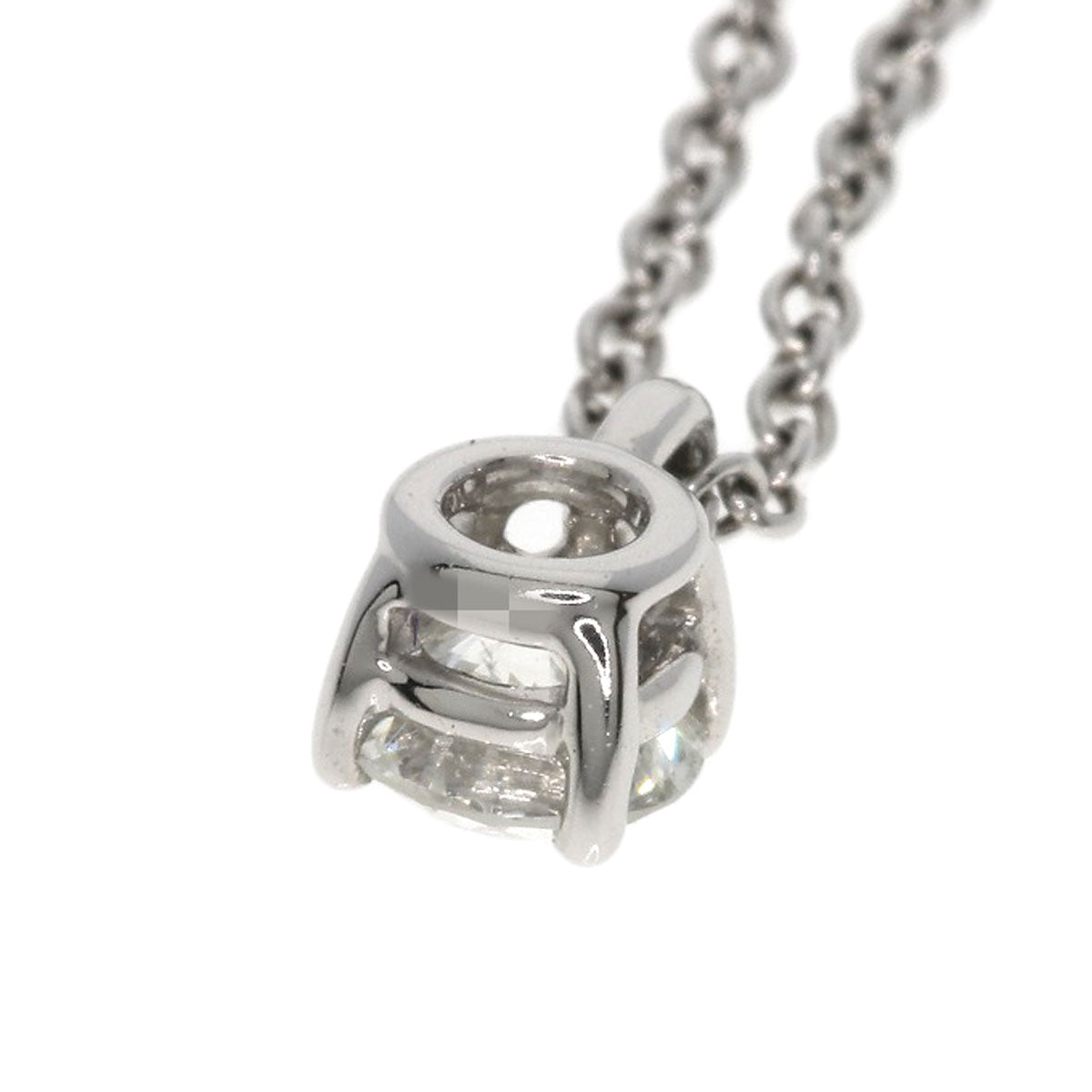TIFFANY&Co. Solitaire Diamond H-VVS1-EX Necklace Platinum PT950 Ladies [Used]