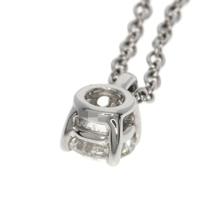 TIFFANY&Co. Solitaire Diamond H-VVS1-EX Necklace Platinum PT950 Ladies [Used]