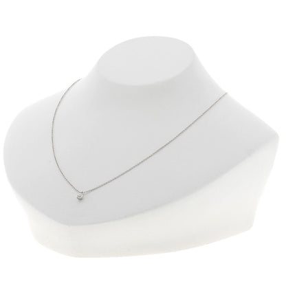 TIFFANY&Co. Solitaire Diamond H-VVS1-EX Necklace Platinum PT950 Ladies [Used]