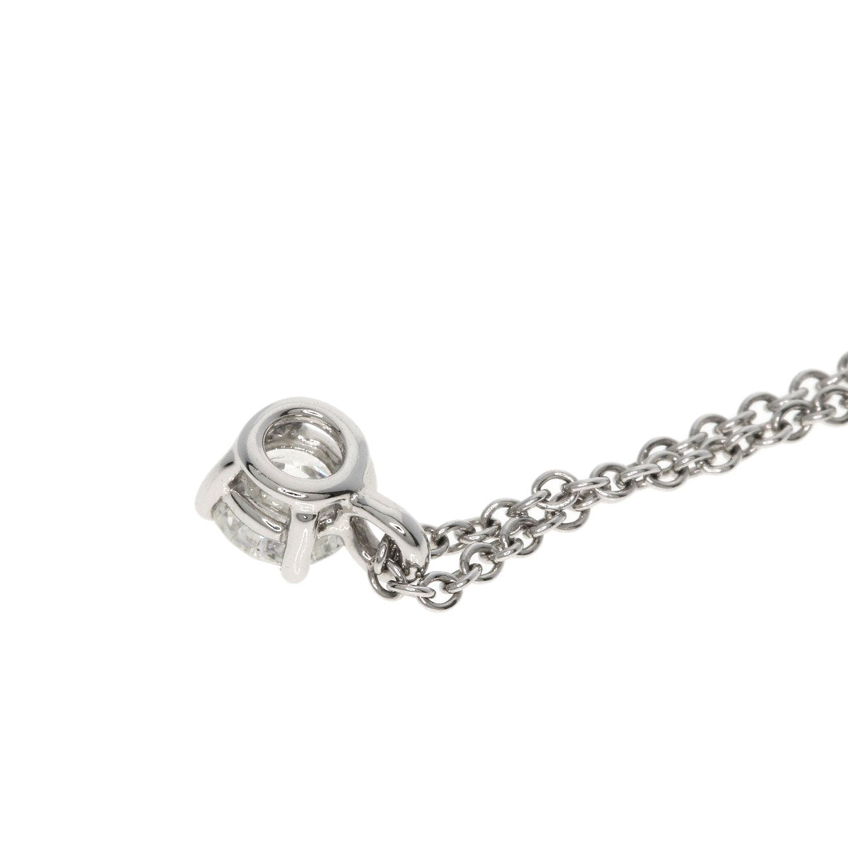 TIFFANY&Co. Solitaire Diamond H-VVS1-EX Necklace Platinum PT950 Ladies [Used]