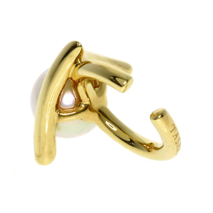 TASAKI Danger Claw Akoya Pearl Ear Cuff Earring K18 Yellow Gold Ladies [Used]