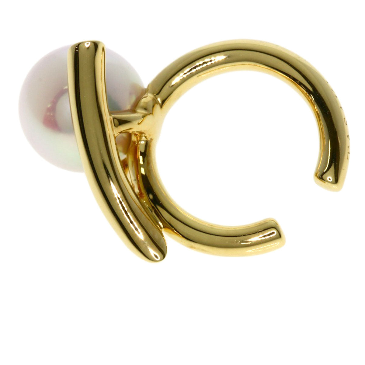 TASAKI Danger Claw Akoya Pearl Ear Cuff Earring K18 Yellow Gold Ladies [Used]
