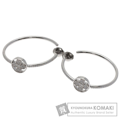 LOUIS VUITTON Hoop Earrings Ldylle Blossom Diamond earring K18 White Gold Ladies [Used]