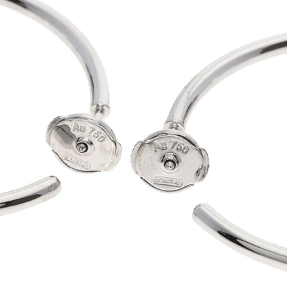 LOUIS VUITTON Hoop Earrings Ldylle Blossom Diamond earring K18 White Gold Ladies [Used]
