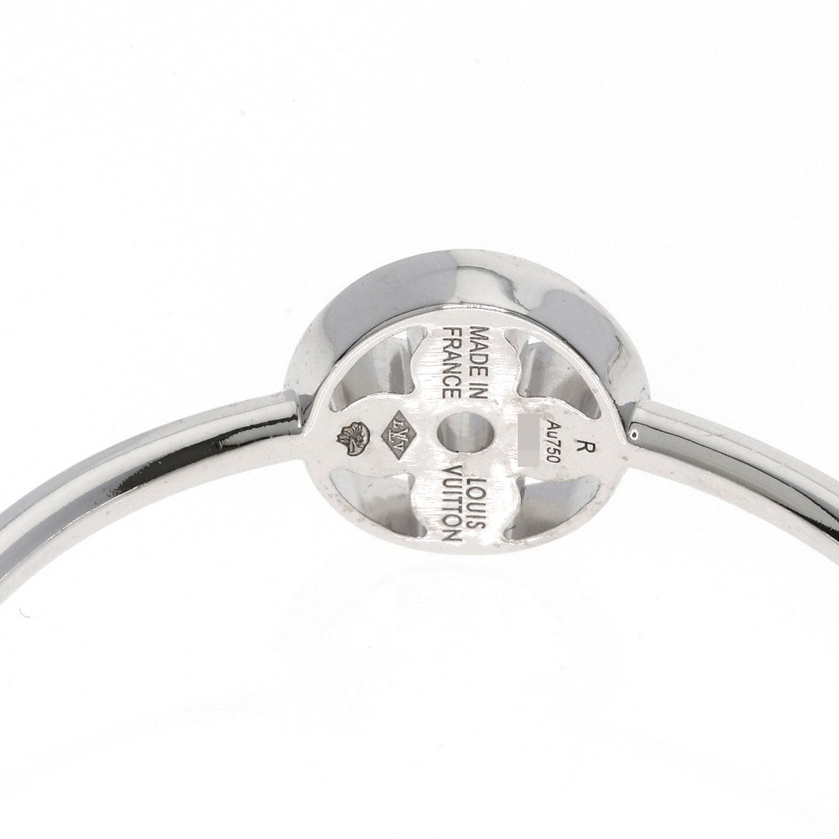 LOUIS VUITTON Hoop Earrings Ldylle Blossom Diamond earring K18 White Gold Ladies [Used]