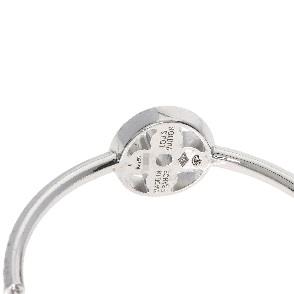 LOUIS VUITTON Hoop Earrings Ldylle Blossom Diamond earring K18 White Gold Ladies [Used]