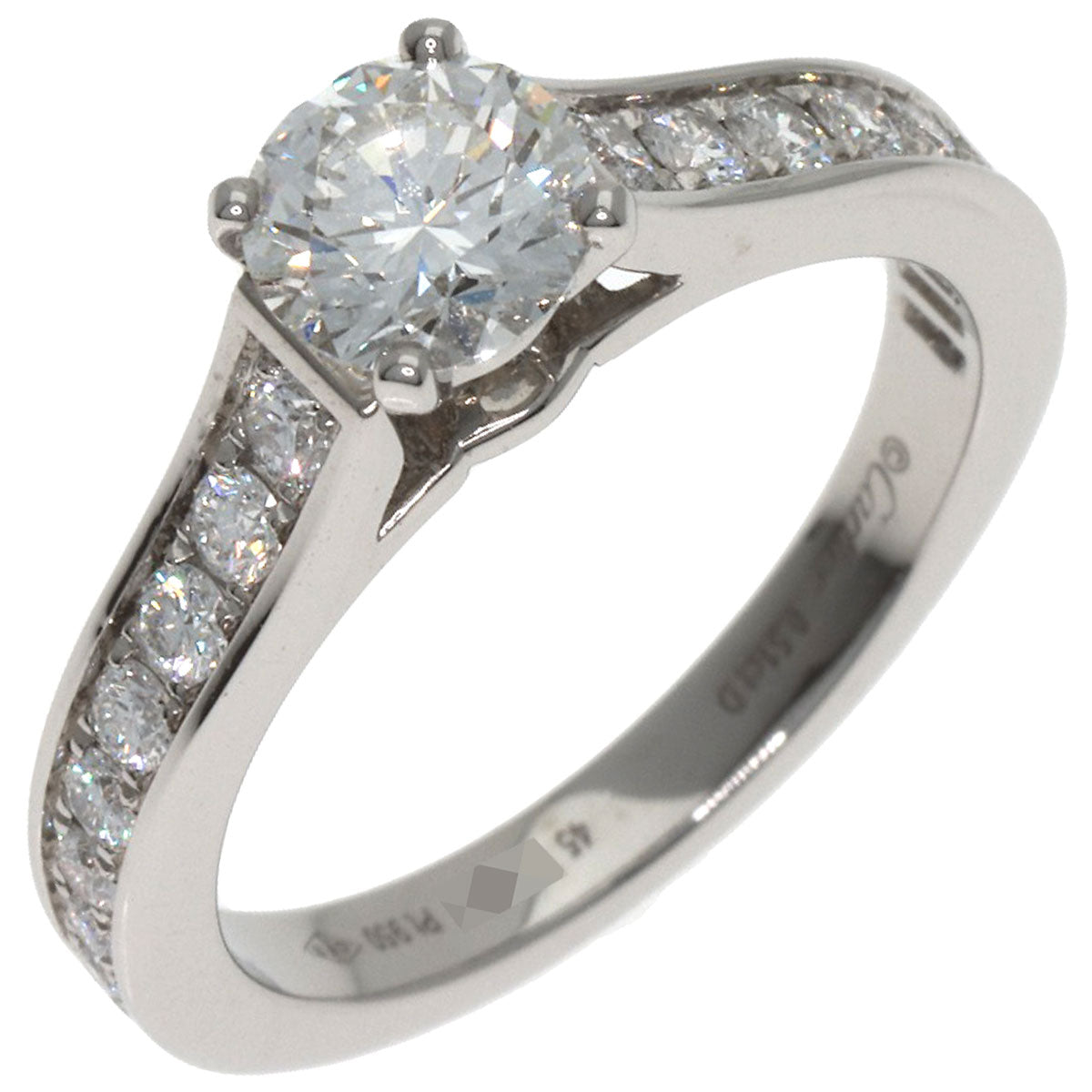 CARTIER Solitaire Diamond # 45 Ring Platinum PT950 Ladies [Used]