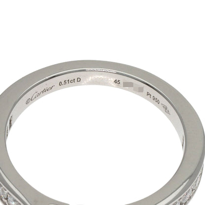CARTIER Solitaire Diamond # 45 Ring Platinum PT950 Ladies [Used]