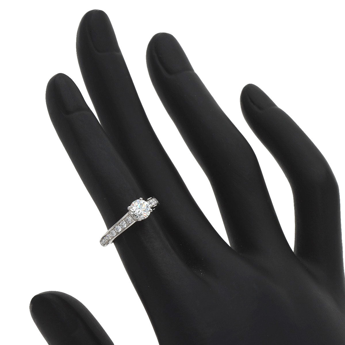 CARTIER Solitaire Diamond # 45 Ring Platinum PT950 Ladies [Used]