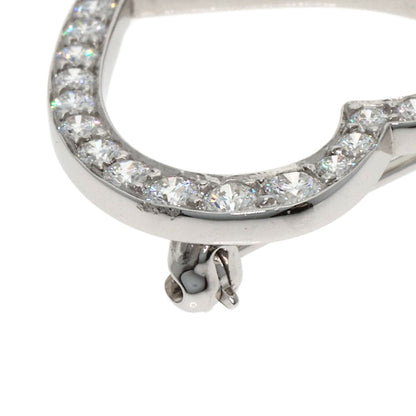 TIFFANY&Co. Open Heart Diamond Brooch Platinum PT950 Ladies [Used]