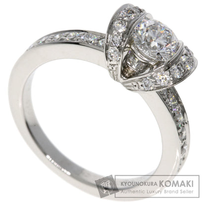TIFFANY&Co. Ribbon Solitaire Diamond Ring Platinum PT950 Ladies [Used]