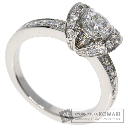 TIFFANY&Co. Ribbon Solitaire Diamond Ring Platinum PT950 Ladies [Used]