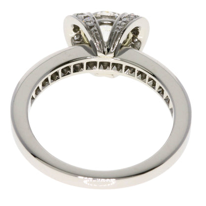 TIFFANY&Co. Ribbon Solitaire Diamond Ring Platinum PT950 Ladies [Used]