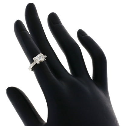TIFFANY&Co. Ribbon Solitaire Diamond Ring Platinum PT950 Ladies [Used]