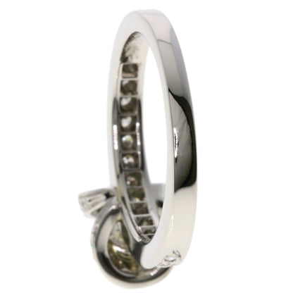 TIFFANY&Co. Ribbon Solitaire Diamond Ring Platinum PT950 Ladies [Used]