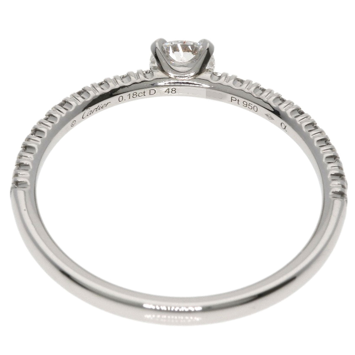 CARTIER Etincel de Cartier Diamond #48 Ring Platinum PT950 Ladies [Used]