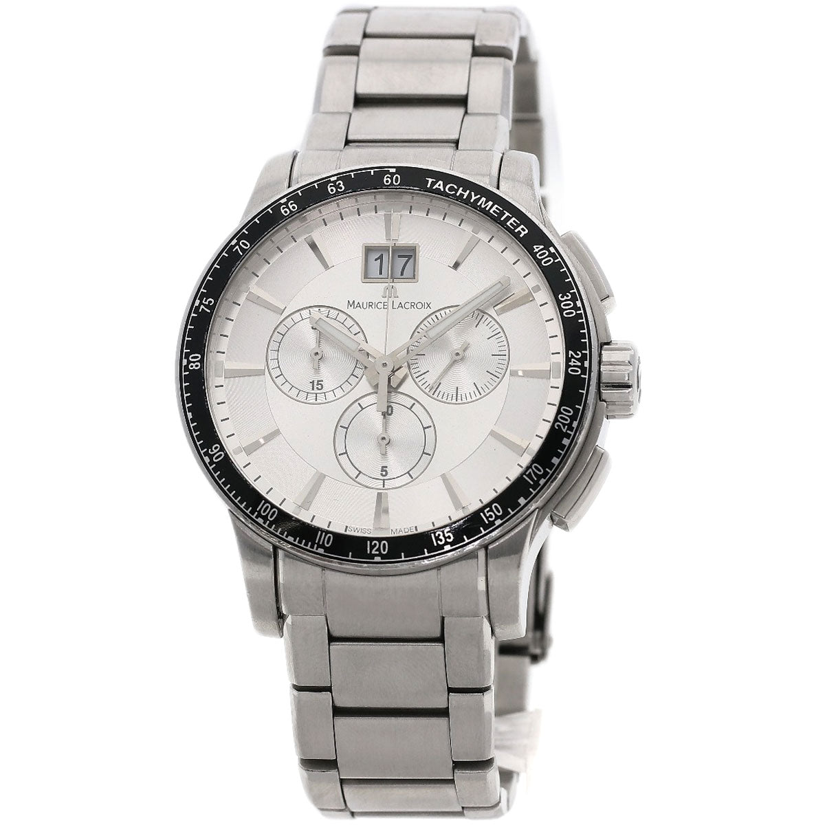 MAURICE LACROIX Milos Chrono Watches MI1098 Stainless Steel/Stainless Steel mens