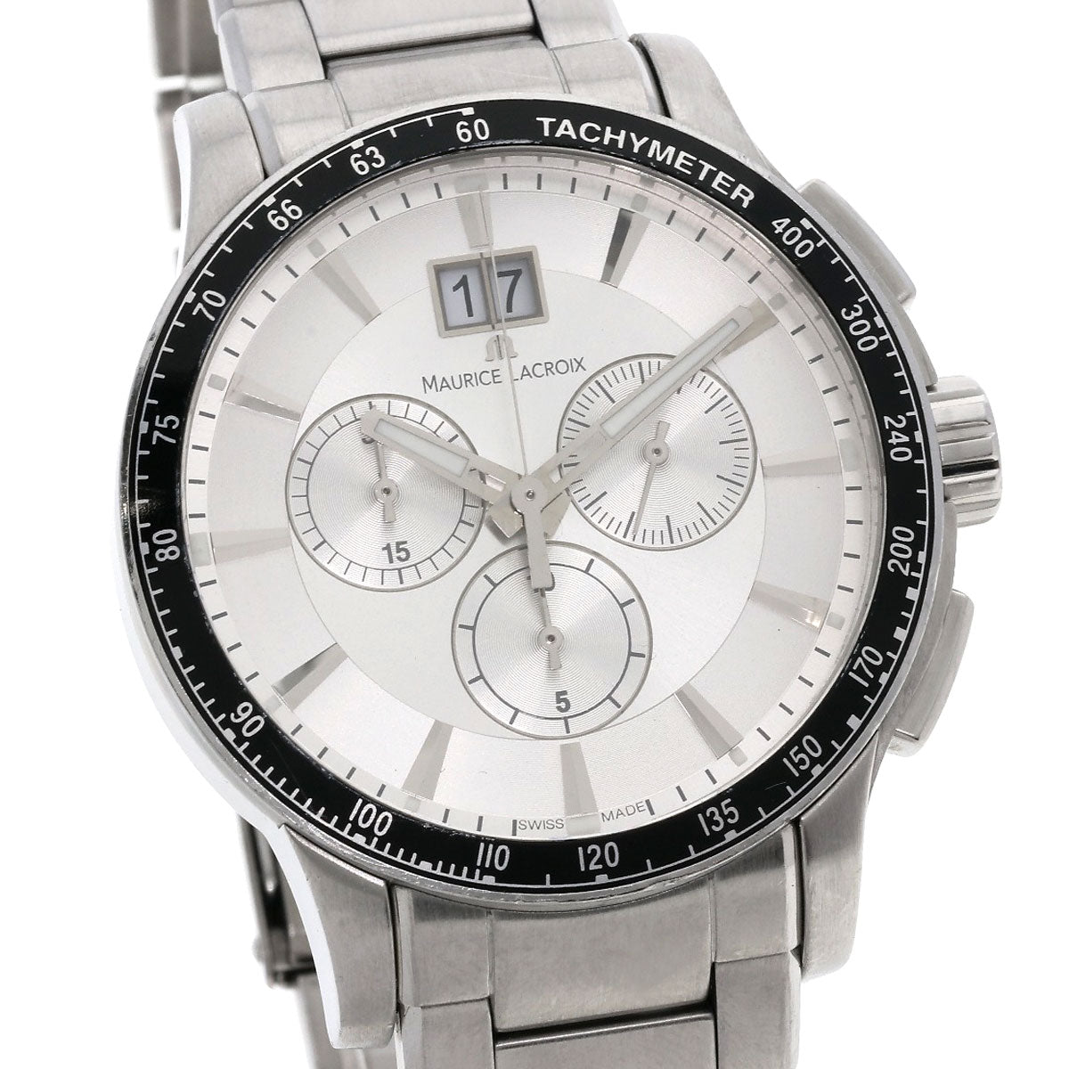 MAURICE LACROIX Milos Chrono Watches MI1098 Stainless Steel/Stainless Steel mens