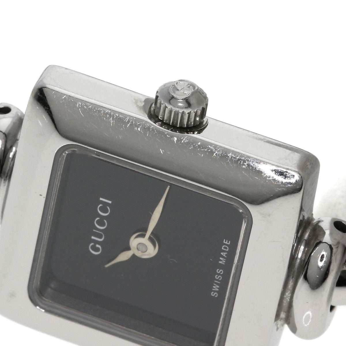 GUCCI Square face bangle Watches 1900L Stainless Steel/Stainless Steel Ladies