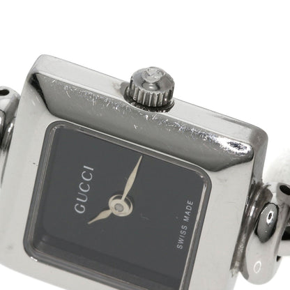 GUCCI Square face bangle Watches 1900L Stainless Steel/Stainless Steel Ladies