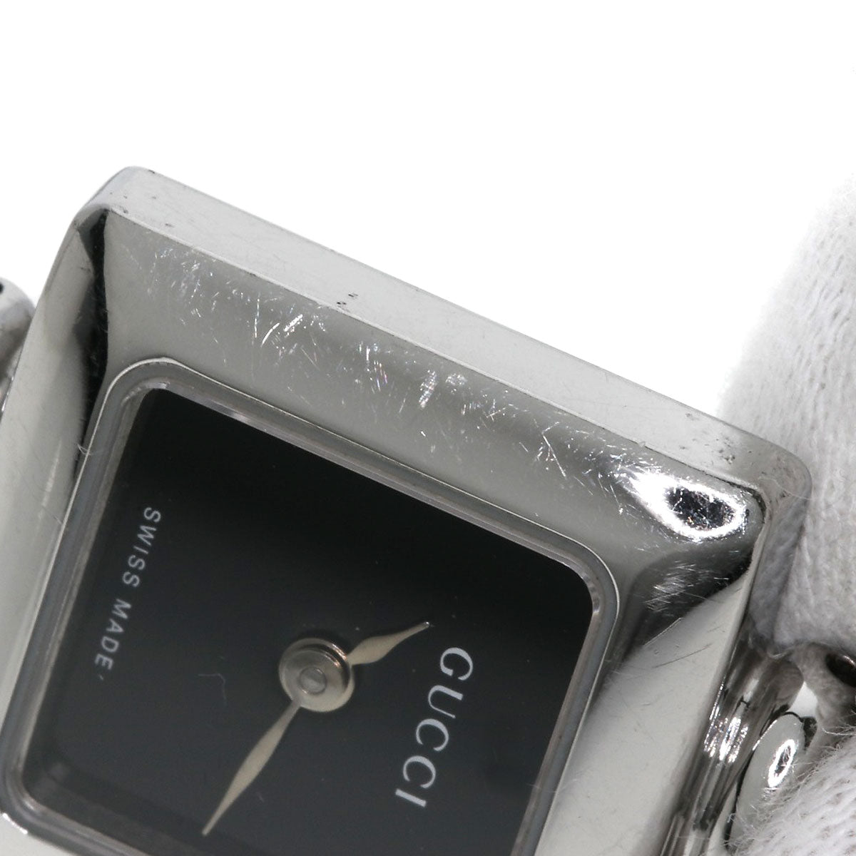 GUCCI Square face bangle Watches 1900L Stainless Steel/Stainless Steel Ladies