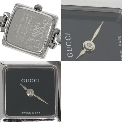GUCCI Square face bangle Watches 1900L Stainless Steel/Stainless Steel Ladies