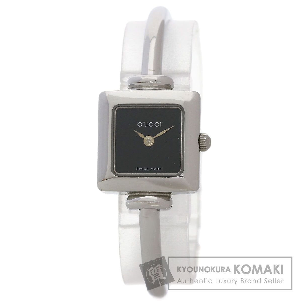GUCCI Square face bangle Watches 1900L Stainless Steel/Stainless Steel Ladies