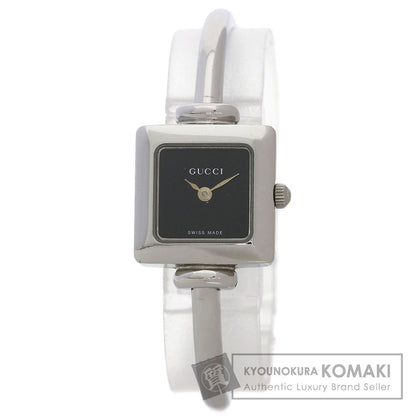 GUCCI Square face bangle Watches 1900L Stainless Steel/Stainless Steel Ladies
