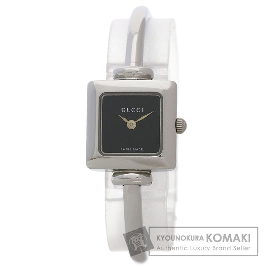 GUCCI Square face bangle Watches 1900L Stainless Steel/Stainless Steel Ladies