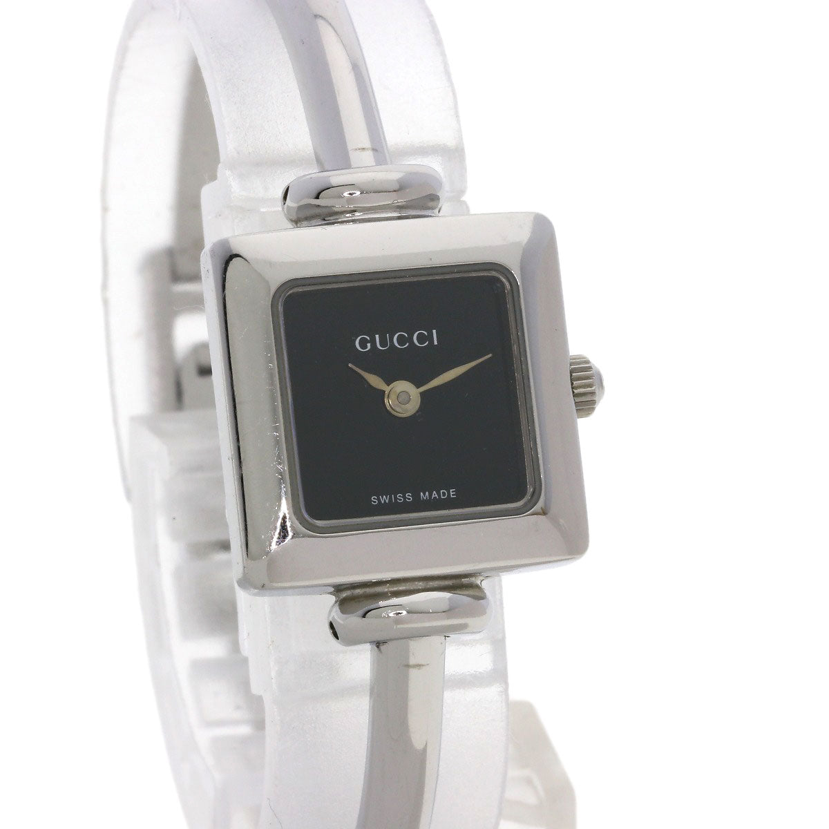 GUCCI Square face bangle Watches 1900L Stainless Steel/Stainless Steel Ladies