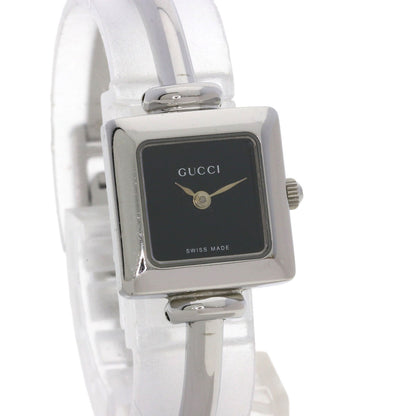 GUCCI Square face bangle Watches 1900L Stainless Steel/Stainless Steel Ladies