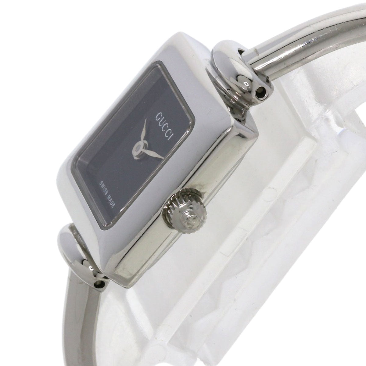 GUCCI Square face bangle Watches 1900L Stainless Steel/Stainless Steel Ladies