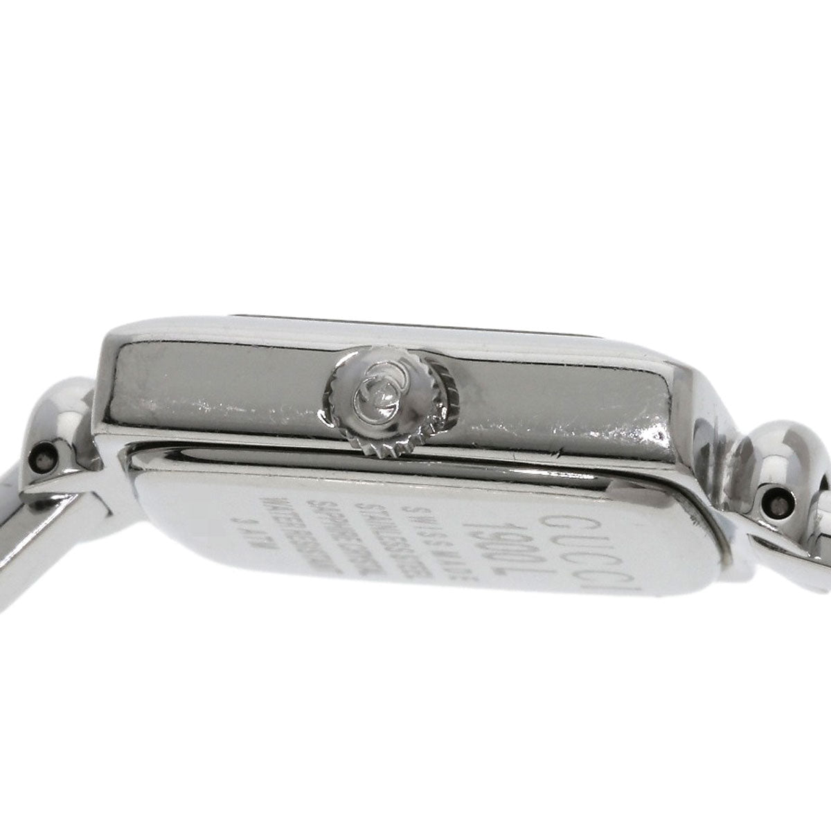 GUCCI Square face bangle Watches 1900L Stainless Steel/Stainless Steel Ladies