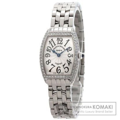 FRANCK MULLER TONNEAU CURVEX BezelDiamond Watches 1752QZ NO.1065 Stainless Steel/Stainless Steel Ladies