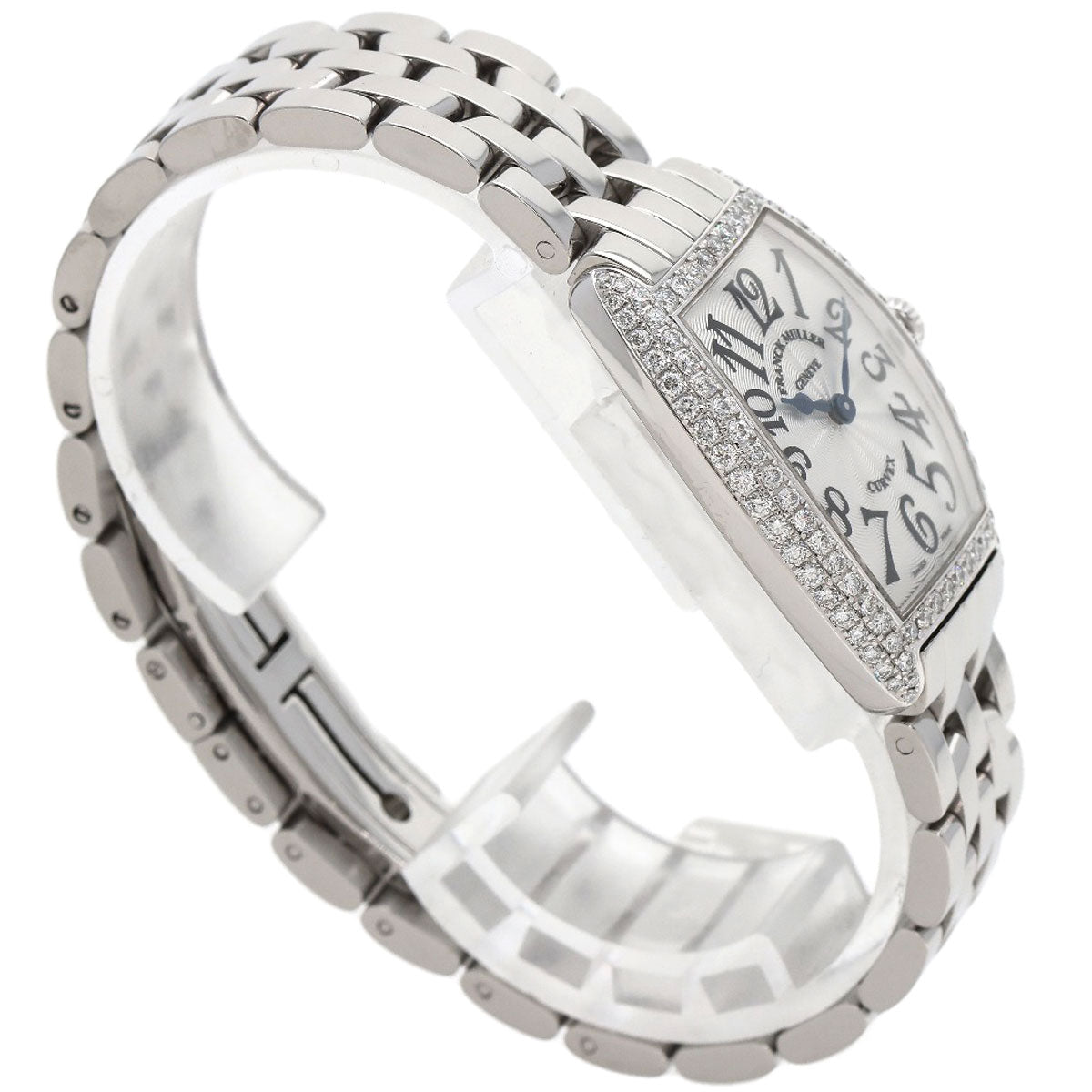 FRANCK MULLER TONNEAU CURVEX BezelDiamond Watches 1752QZ NO.1065 Stainless Steel/Stainless Steel Ladies