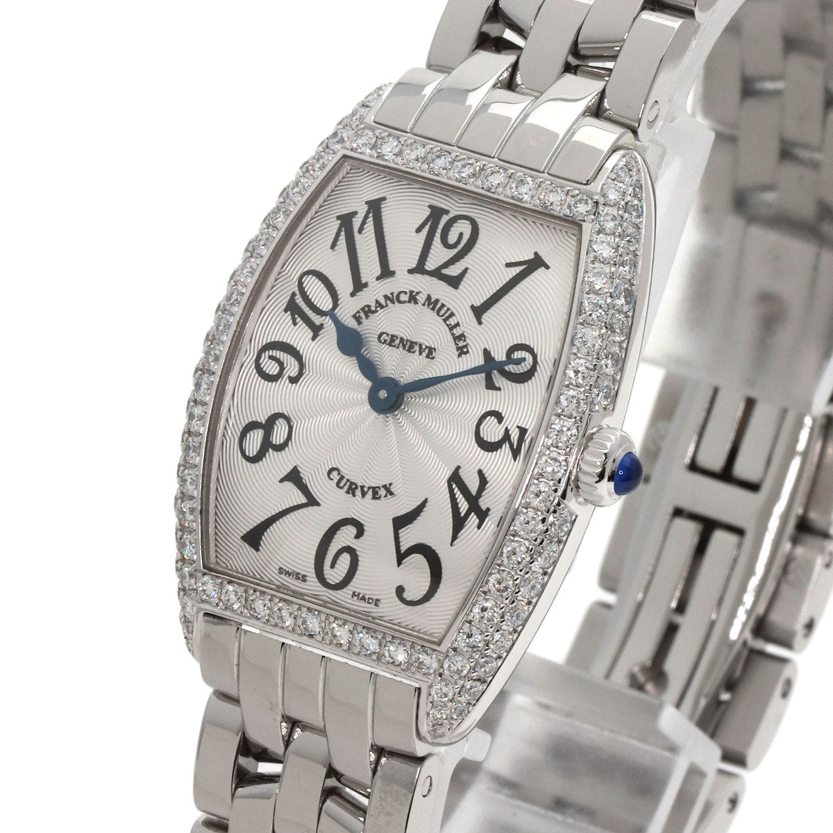 FRANCK MULLER TONNEAU CURVEX BezelDiamond Watches 1752QZ NO.1065 Stainless Steel/Stainless Steel Ladies