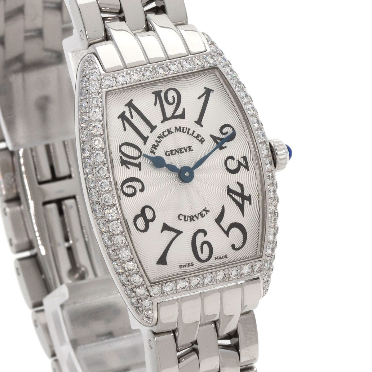 FRANCK MULLER TONNEAU CURVEX BezelDiamond Watches 1752QZ NO.1065 Stainless Steel/Stainless Steel Ladies
