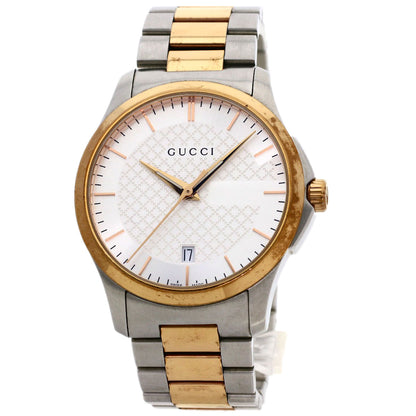GUCCI Round face Watches 126.4 Stainless Steel/SSxPGP mens