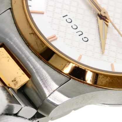GUCCI Round face Watches 126.4 Stainless Steel/SSxPGP mens