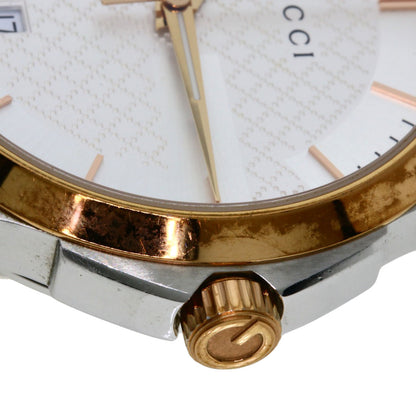 GUCCI Round face Watches 126.4 Stainless Steel/SSxPGP mens