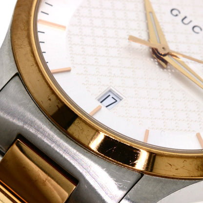 GUCCI Round face Watches 126.4 Stainless Steel/SSxPGP mens