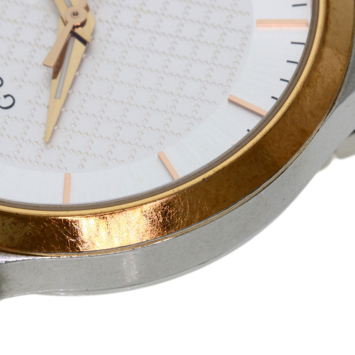 GUCCI Round face Watches 126.4 Stainless Steel/SSxPGP mens