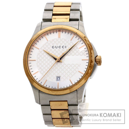 GUCCI Round face Watches 126.4 Stainless Steel/SSxPGP mens