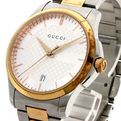GUCCI Round face Watches 126.4 Stainless Steel/SSxPGP mens