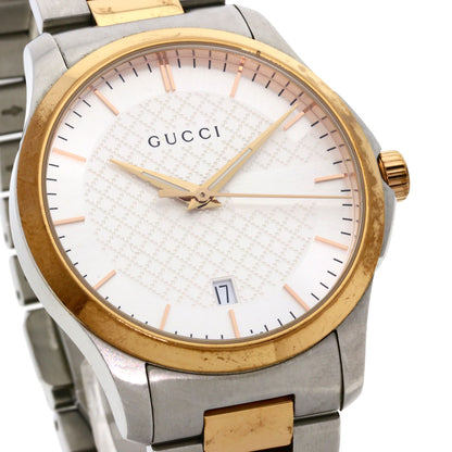 GUCCI Round face Watches 126.4 Stainless Steel/SSxPGP mens