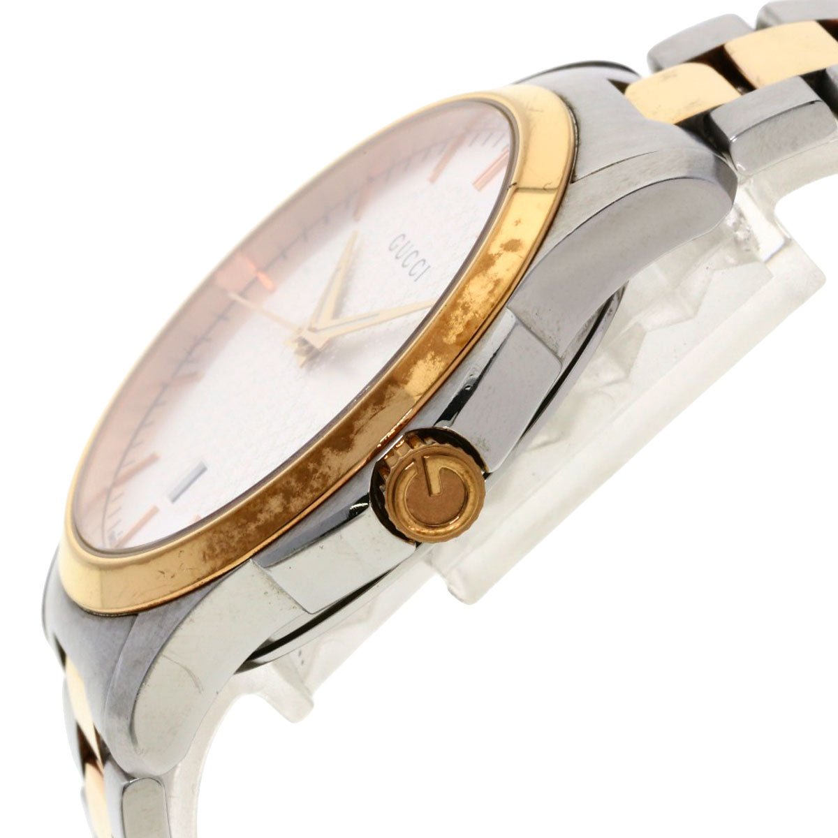 GUCCI Round face Watches 126.4 Stainless Steel/SSxPGP mens