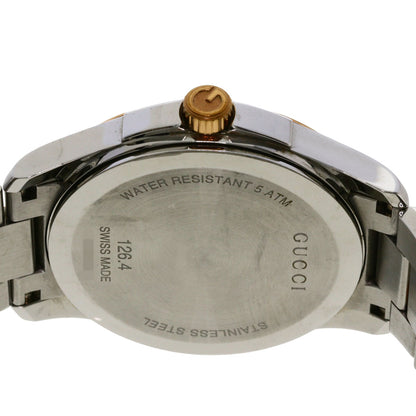GUCCI Round face Watches 126.4 Stainless Steel/SSxPGP mens