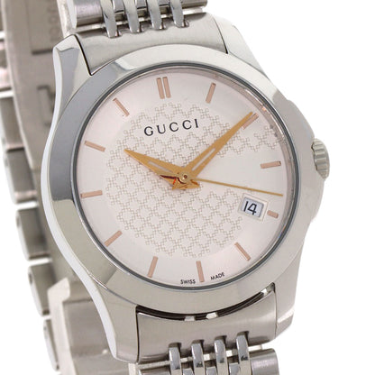 GUCCI G Timeless 126.5 Watches YA126565 Stainless Steel/Stainless Steel Ladies