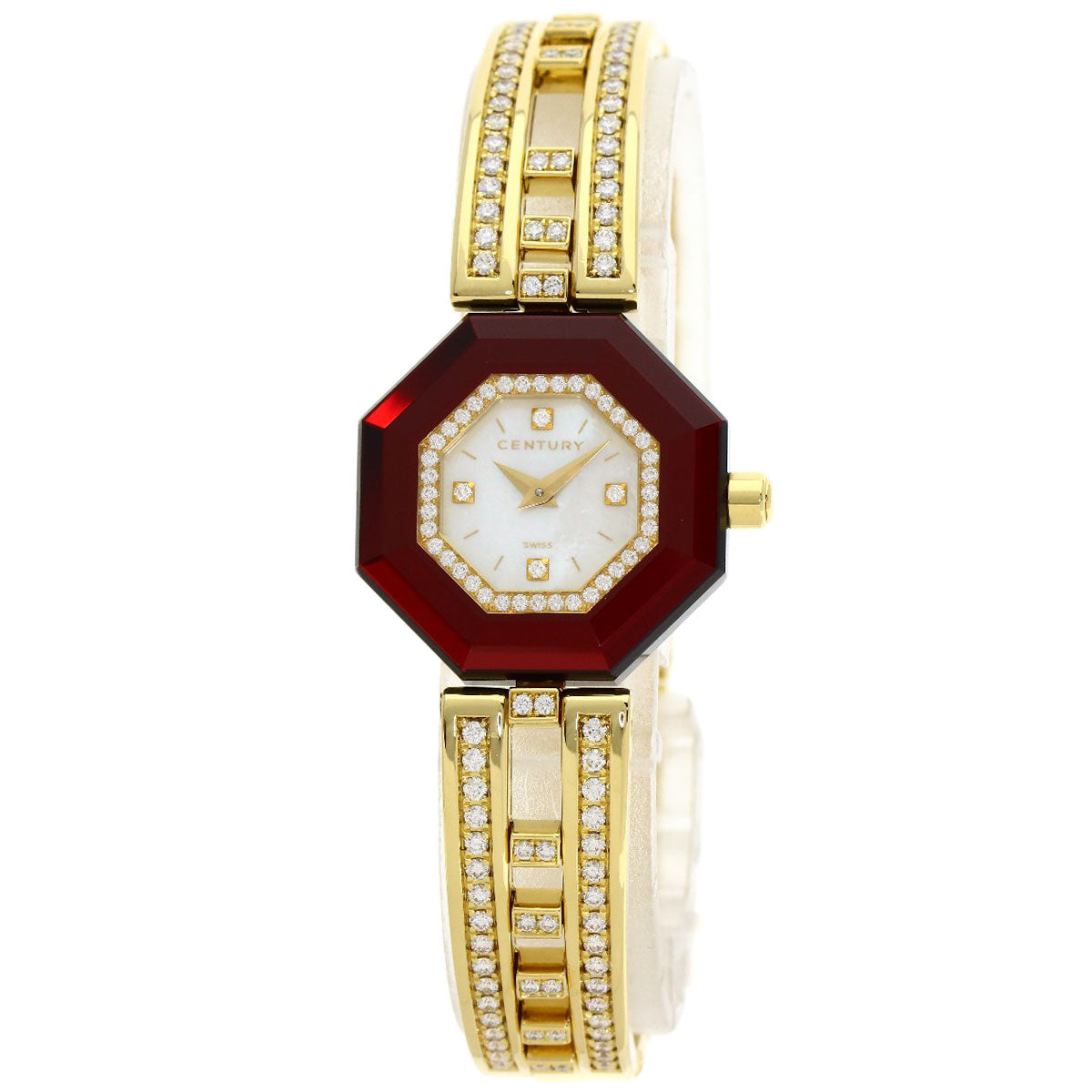 CENTURY Time Gem Diamond Watches K18 Yellow Gold/18K Yellow Gold Ladies