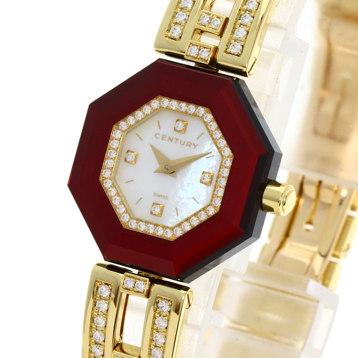 CENTURY Time Gem Diamond Watches K18 Yellow Gold/18K Yellow Gold Ladies
